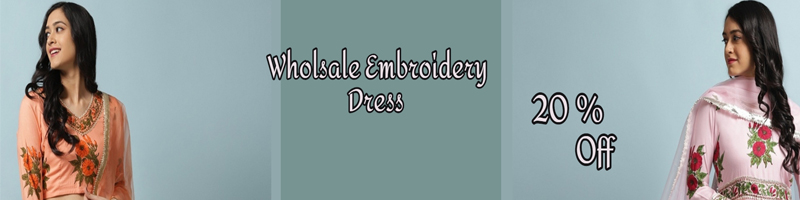 Wholesale Embroidery Dress Material